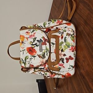 Watercolor Floral Mini Backpack Purse